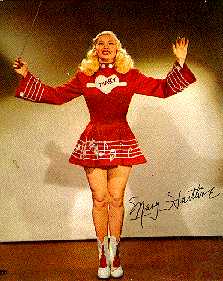 MAry Hartline in bandleader outfit