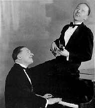 Correll and Gosden as a singing duo, ca. 1925