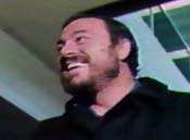 Luciano Pavarotti at O'Hare Airport, September, 1977
